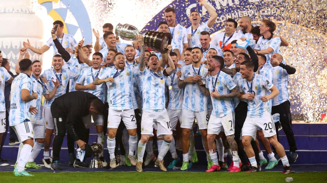 Copa America Final Argentina beat Brazil 1-0: Di Maria goal gives Messi &amp; Argentina first Copa America title since 1993 | Football News - Hindustan Times